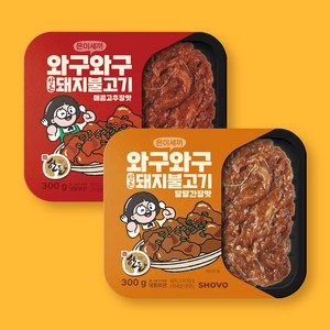 은이세끼 와구와구 한돈 돼지불고기 달달간장맛 2팩 + 매콤고추장맛 2팩, 와구와구 돼지불고기 간장맛 2+2, 300g, 1개