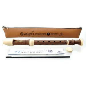 Angel엔젤 소프라노 리코더 SW 저먼식(G) 독일식 우드무늬 Soprano Recorder, 1개, 저먼식