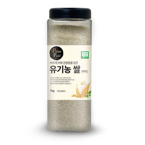 Pime Field 2024년산 햅쌀 유기농 쌀 백미, 1kg, 1개