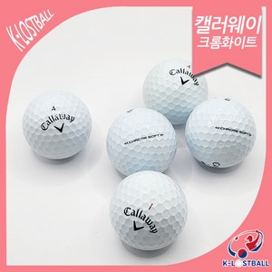 [피스골프마켓]캘러웨이 크롬소프트 로스트볼 화이트 A+등급 30개(무료배송), 1개입, 30개