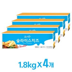 동원 [무료배송]동원 소와나무 체다슬라이스 1.8Kg 1.8kg, 4개