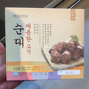 피코크 매콤한 고기순대 500g, 1개