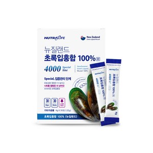 뉴질랜드 초록입홍합 100%환 4000, 4g, 30개