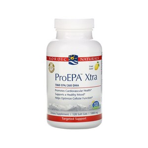 노르딕내츄럴스 프로EPA 엑스트라 1060 EPA 300 DHA 1000mg 레몬 소프트젤, 1개, 120정