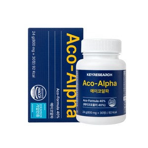 [본사 정품] 키리서치 에이코알파 Aco-Alpha 아르기닌 초유 칼슘 황기 츄어블 식약처 haccp 인증, 1박스, 30정