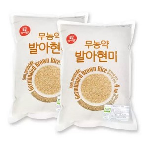 미이랑 무농약 발아현미 4kg x 2, 1개