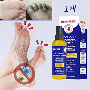 DERMFREE 천연 균제거 스프레이 발냄새 스프레이 풋샴푸 발에땀 억제 발세균 발각질 제거, 1개, 100ml, 1개입