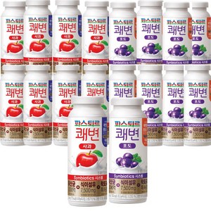 파스퇴르 쾌변 요구르트 150ml 혼합16입(사과 8입+포도 8입), 단품없음, 16개