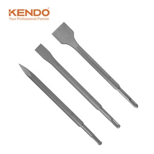 KENDO SDS-PLUS 250mm 노미 다가네 3종 세트 포인트 플랫 치즐, 1세트