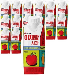 빙그레 야채랑 사과, 15개, 250ml