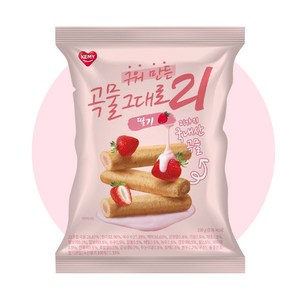 곡물그대로21 크리스피롤 딸기맛 150g, 1개