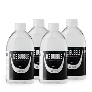 아이스버블 브라운 면도기세정액 리필 파나소닉 필립스 호환, 브라운 호환(BR타입) 500ml x 4개 (본품만)