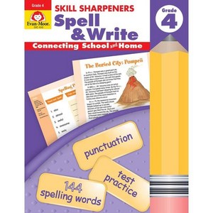 에반무어 Skill Sharpeners Spell & Write Grade 4, Evan-Moor Educational Publi...