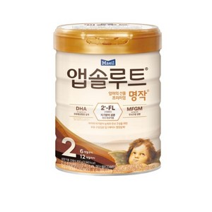 앱솔루트 명작 2FL 분유 2단계, 800g, 2개