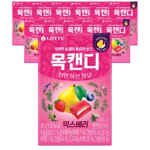 목캔디 믹스베리, 38g, 12개