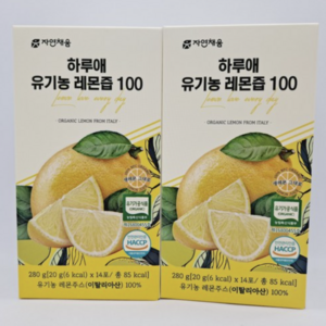 자연채움 하루애 유기농 레몬즙 100%, 280g, 4박스