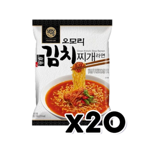 오모리 김치찌개라면 봉지면 160g x 20개