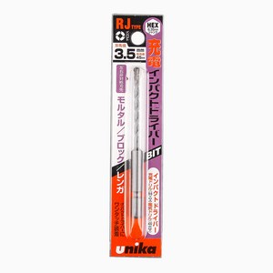 유니카 육각 다용도 드릴비트 RJ 3.5x90mm, 1개