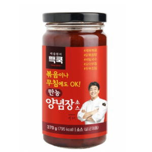 백종원의 만능양념장 소스 매콤한 맛 370g, 3개