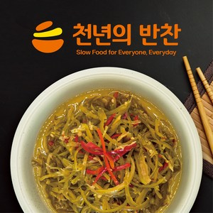 고추채 장아찌 고추장아찌 절임 1kg 캠핑음식 으로 적격 천년의 반찬, 1개