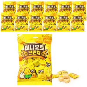 미니오트 크런치 바닐라향, 100g, 12개