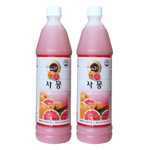 청솔 자몽 음료베이스 835ml / 과일원액, 청솔 자몽 음료 베이스 835ml, 2개