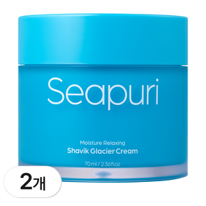 씨퓨리 샤비크 빙하크림 수분 진정 보습 쿨링 5종 히알루론산 대용량, 2개, 70ml