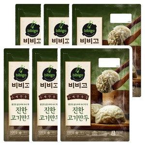 CJ 비비고 수제 진한고기만두 980g, 6개