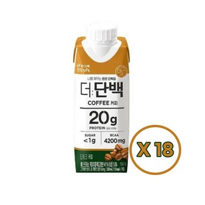 빙그레 더단백 드링크 커피 프로틴음료 250ml 18개