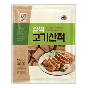 [1+1] 사조오양 쌀떡고기산적 1kg+1kg, 20개, 1kg