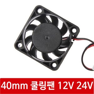 싸이피아 WM2 40mm쿨러 냉각 쿨링 팬 12V24V 3D프린터 열전소자, WM2 12V