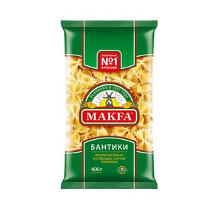 막파 MAKFA 파스타 면 리본 Pasta Ribbon Farfalle 파르팔레, 1개, 400g