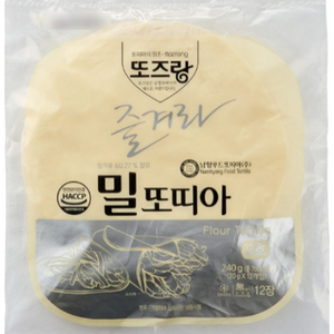 남향푸드 밀또띠아 6인치, 120개, 240g