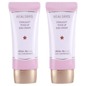 (저자극 무기자차) 힐시드 톤업 선크림 (뽀얀피부) SPF50+ PA++++, 2개, 60g