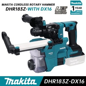 Makita-DHR183 무선 로타리 해머 DHR183Z 18V 리튬 전동 공구 다기능 타악기 임팩트 드릴 02 DHR183Z WITH DX16, 1개