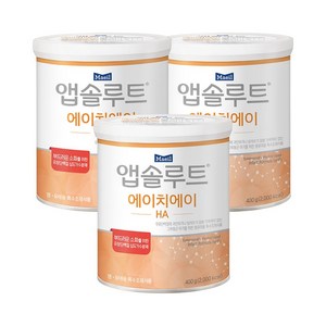 매일유업 앱솔루트 에이치에이 분유, 400g, 3개