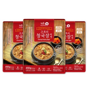 피아골미선씨 프리미엄 청국장찌개 450g x 3팩 구수한 감칠맛, 3개