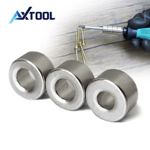 AXTOOL 초강력 자화기 네오디움 자석, 내경7.5mmx외경16mmx두께8mm, 3개