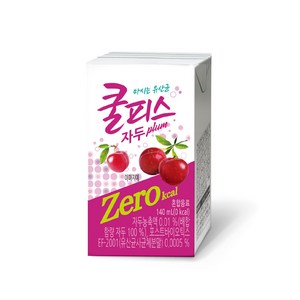 동원 쿨피스 제로 테트라 자두, 140ml, 24개