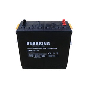 에너킹 무보수 밀폐형 딥사이클배터리 EKDC12-220(12V 220AH) 고소작업대 청소장비 골프카 전동차용, 1개, 1개입