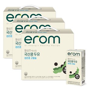 이롬 황성주 박사의 국산콩 두유 검은콩 고칼슘, 190ml, 60개