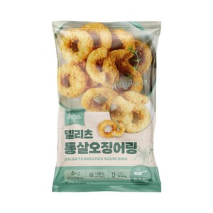 [오늘출발] 델리츠 통살오징어링튀김 30개 오징어48% 냉동, 1개, 600g