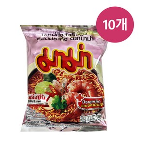 태국 마마 라면 인스턴트 누들 쉬림프 톰얌 플레이버 55g x 10개 MAMA Instant Noodles Shimp Tom Yum Flavo