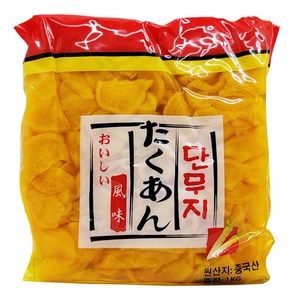 토호식품 단무지 슬라이스, 1kg, 5개