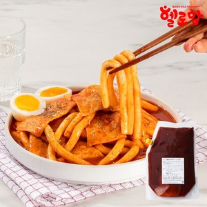 헬로맘 떡볶이 보통매운맛 대용량 소스 (냉동), 1개, 1kg