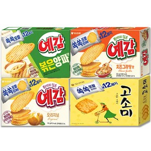오리온 예감 치즈그라탕 204g+오리지널 192g+볶은양파맛 204g+고소미 216g[총4개], 816g, 1세트