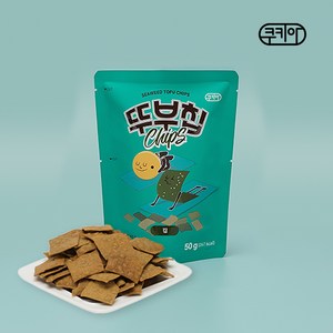 두부 과자 쿠키아 뚜부칩 김맛 건강한 간식 50gx6봉, 50g, 6개