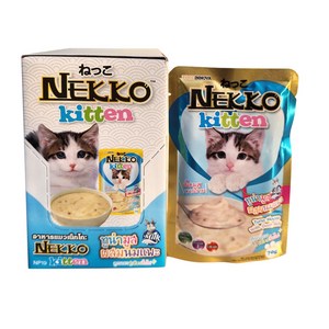 네코 NEKKO 키튼 무스 참치 산양유 70g 12ea(소), 12개