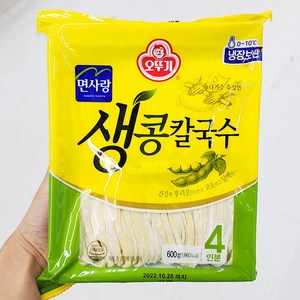 오뚜기 생 콩칼국수면 4인 냉장 600G, 2개, 2개