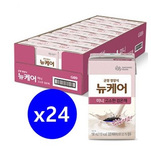 대상웰라이프 뉴케어 미니 고소한 검은깨, 150ml, 24개